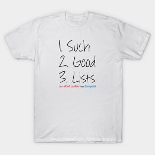 Such Good Lists T-Shirt